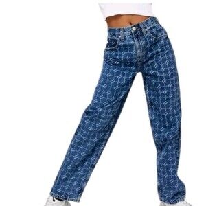 iets frans Monogram Denim Baggy Boyfriend High Rise Jeans Women’s Size 28